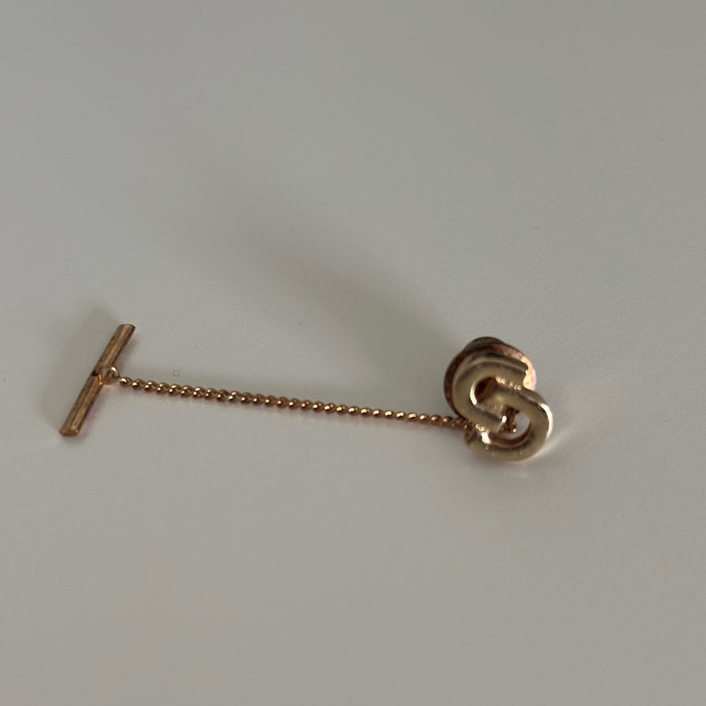 Authentic Christian Dior Gold tie pin